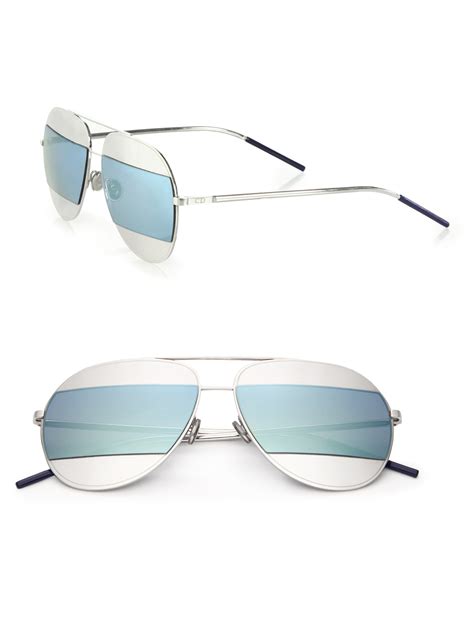 dior unisex split1 59mm sunglasses|Dior Women's Split Aviator Sunglasses, 59mm .